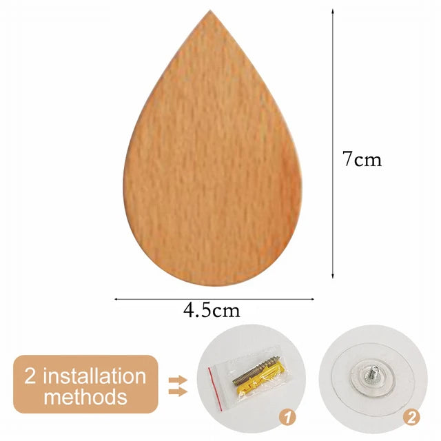 Gancho de madeira em formato de animais