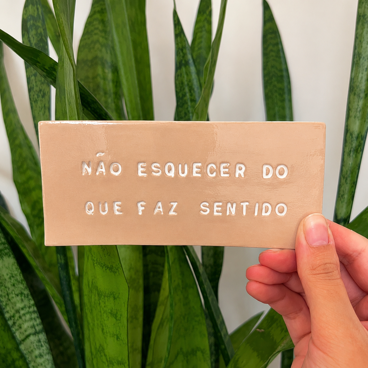 Plaquinha Decorativa - Não esquecer do que faz sentido