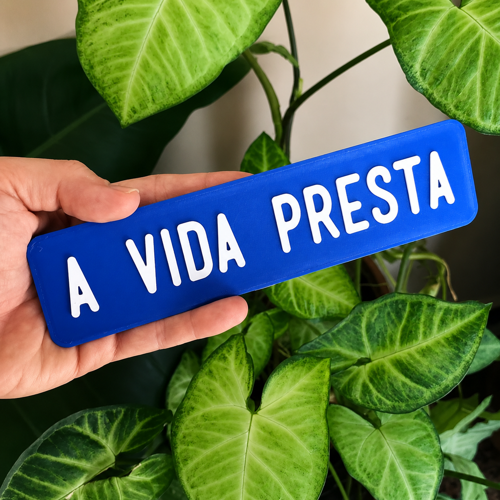 Plaquinha Decorativa - A vida presta