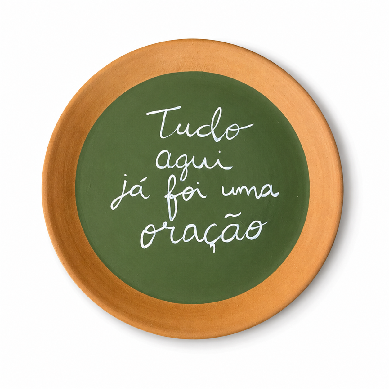Prato de Cerâmica - Tudo aqui já foi uma oração
