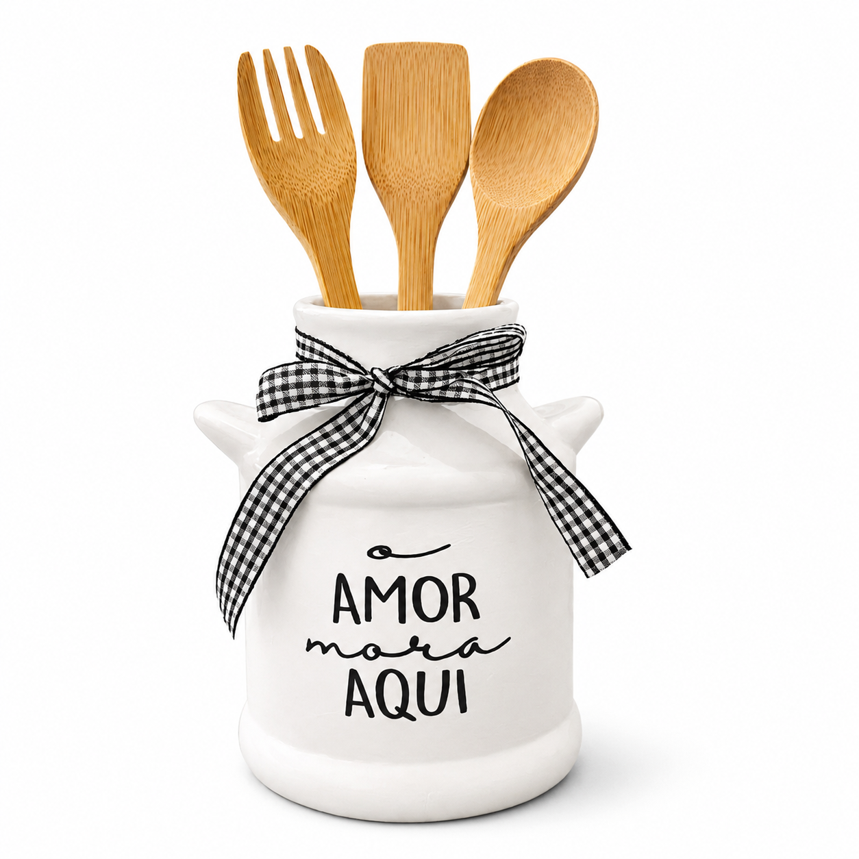 Mini Vaso - Amor Mora Aqui