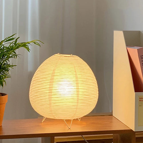 Abajur Japonês Akari Noguchi – Luminária de Papel Estilo Oriental