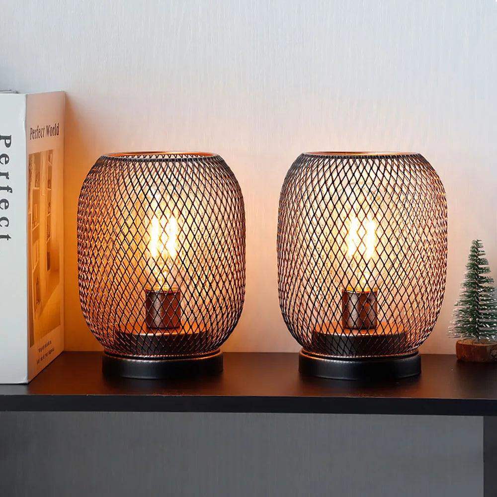 Conjunto de 2 Luminárias Âmbar
