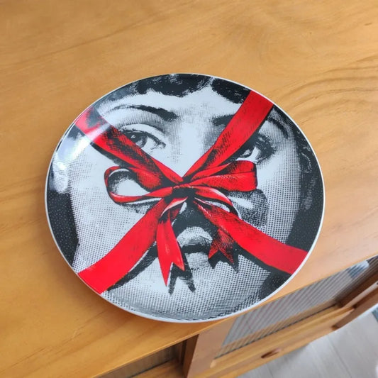 Pratos Decor Vintage Faces