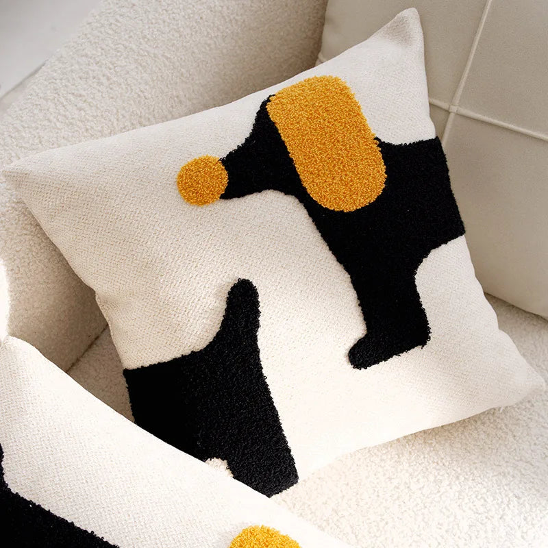 Capa Almofada Decorativa Infantil – Estampa de animais em Textura Bouclé
