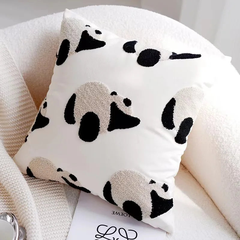Capa Almofada Decorativa Infantil – Estampa de animais em Textura Bouclé
