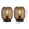Conjunto de 2 Luminárias Âmbar