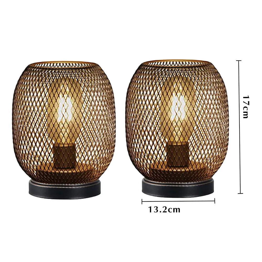 Conjunto de 2 Luminárias Âmbar