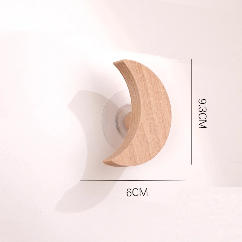 Gancho de madeira em formato de animais