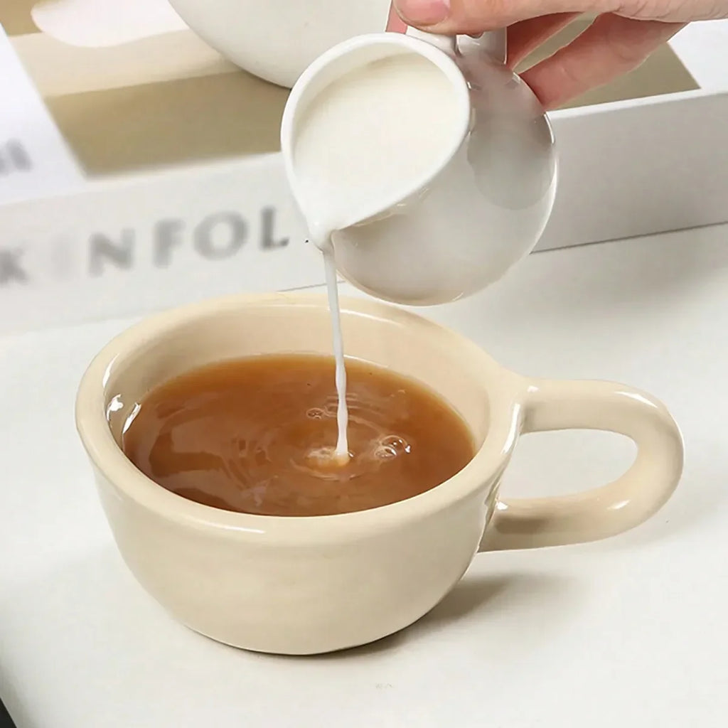 Caneca Quadriculada de Cerâmica