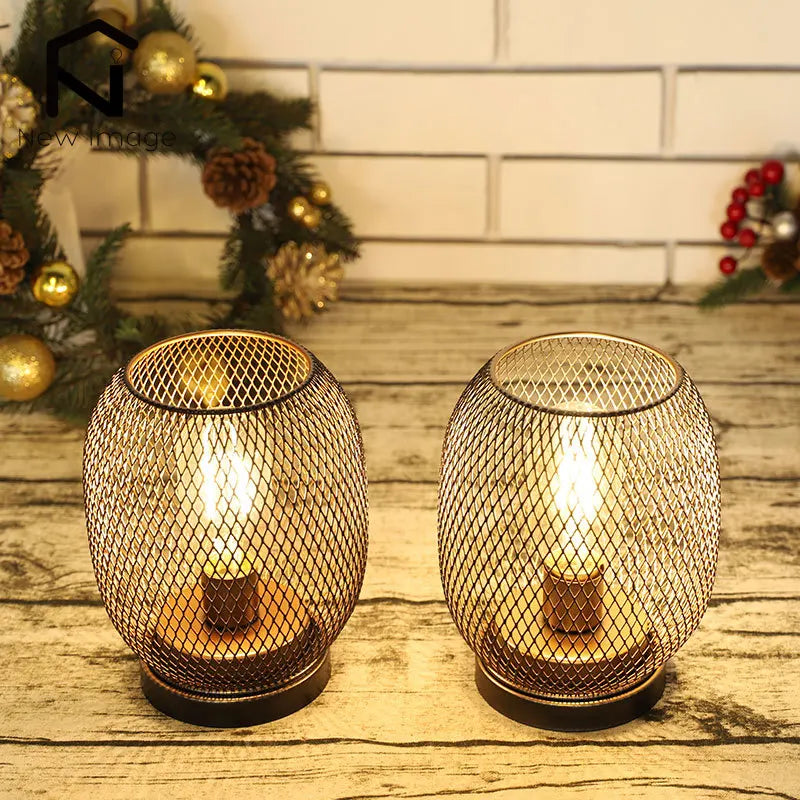 Conjunto de 2 Luminárias Âmbar